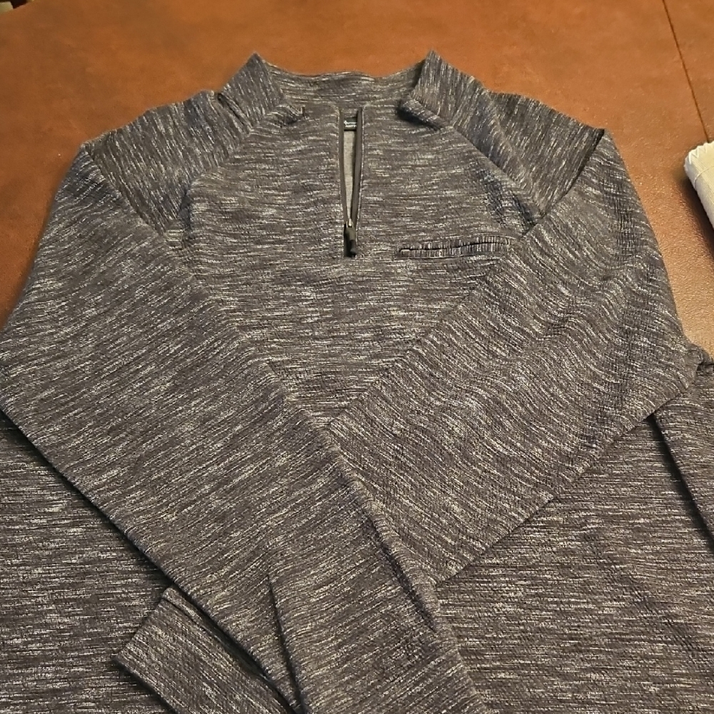 Marc Anthony Men's Charcoal Zip-Up Sweater